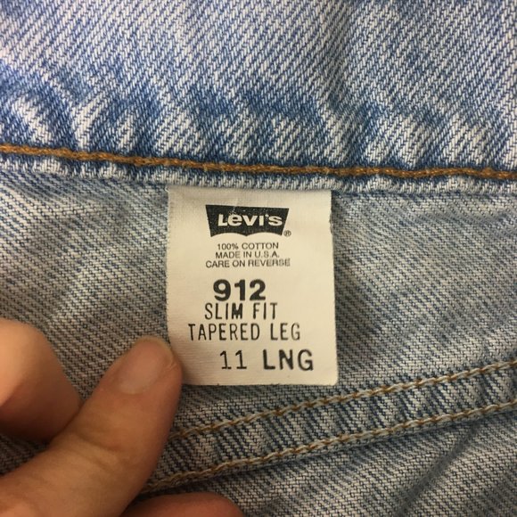 Vintage Levi's 912 Womens Orange Tab Jeans Slim - Picture 5 of 11